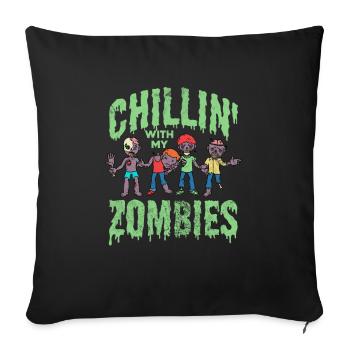 Zombie - Sofakissen mit Füllung 45 x 45 cm - Schwarz - Vorne
