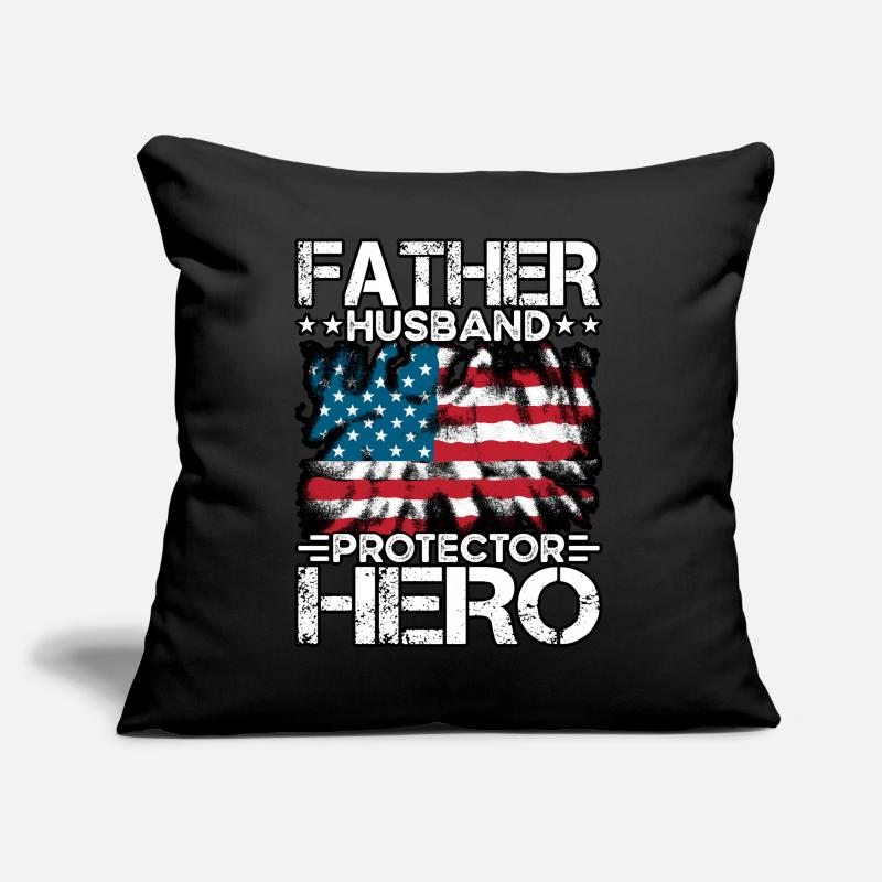 Father Husband Protector Hero Sofa pillow with filling 45cm x 45cm