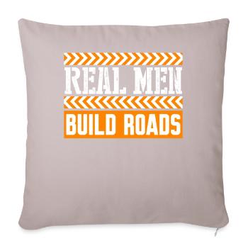 Roadbuilder Road Attendant Road Keeper - Sofakissen mit Füllung 45 x 45 cm - helles Taupe - Vorne