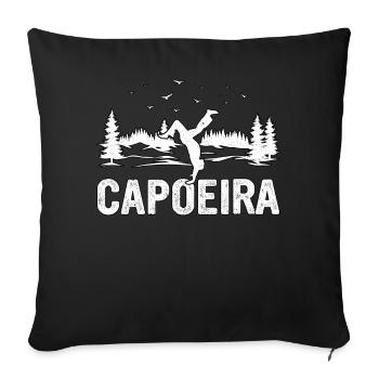 Capoeira - Sofa pillow with filling 45cm x 45cm - black - Front