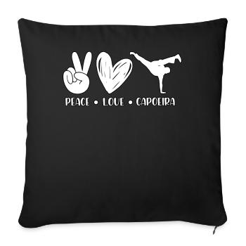 Capoeira - Sofa pillow with filling 45cm x 45cm - black - Front