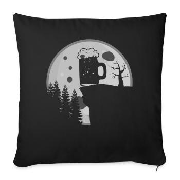 Beer Brewing Home Moon Brewery - Sofa pillow with filling 45cm x 45cm - black - Front