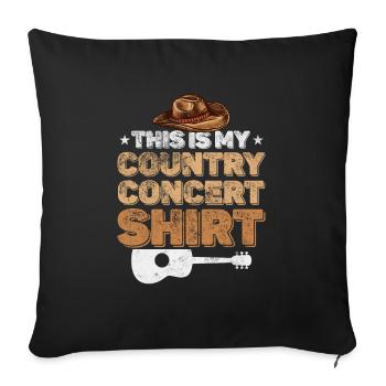 Country - Sofa pillow with filling 45cm x 45cm - black - Front
