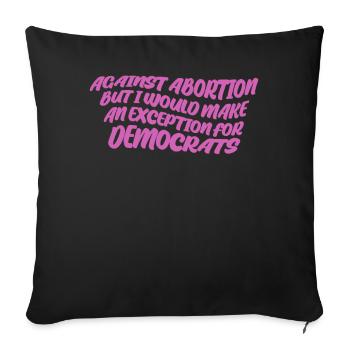 Republican Conservative Patriotism - Sofa pillow with filling 45cm x 45cm - black - Front