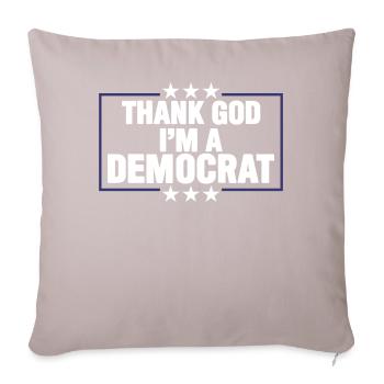Vote Democracy Democrat Democratic - Sofa pillow with filling 45cm x 45cm - light taupe - Front