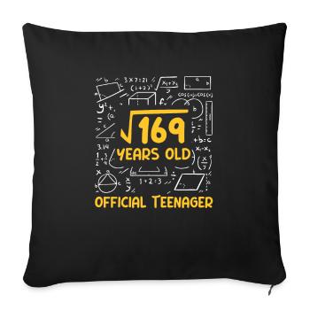 Teen Teen Teen Teens Teeny Gift - Sofa pillow with filling 45cm x 45cm - black - Front