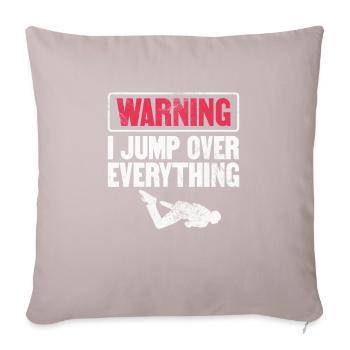 Parkour - Sofa pillow with filling 45cm x 45cm - light taupe - Front