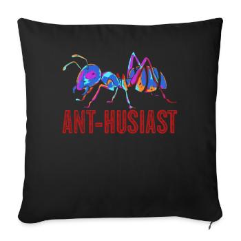 Ant Ants Formicarium Lasius Niger - Sofa pillow with filling 45cm x 45cm - black - Front