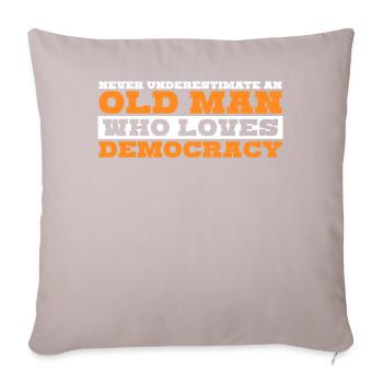 Democratic Democrat Elections Democracy - Sofa pillow with filling 45cm x 45cm - light taupe - Front