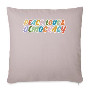Democratic Elections Democracy - Sofa pillow with filling 45cm x 45cm - light taupe - Front