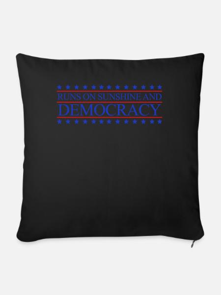 Democracy Democratic Elections - Sofakissen mit Füllung 45 x 45 cm - Schwarz