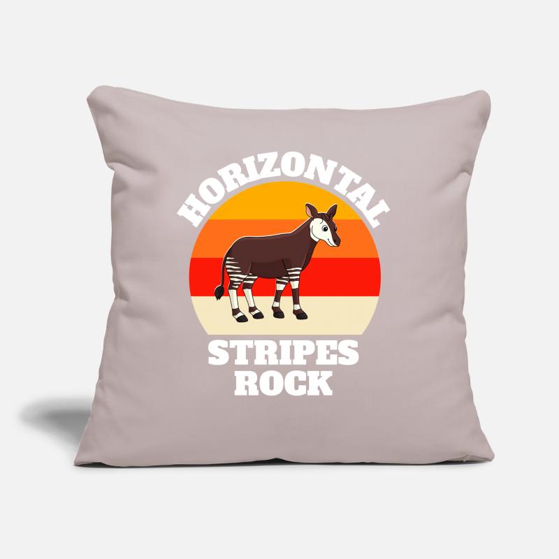 Okapi Forest Giraffe Sayings Sofa pillow with filling 45cm x 45cm