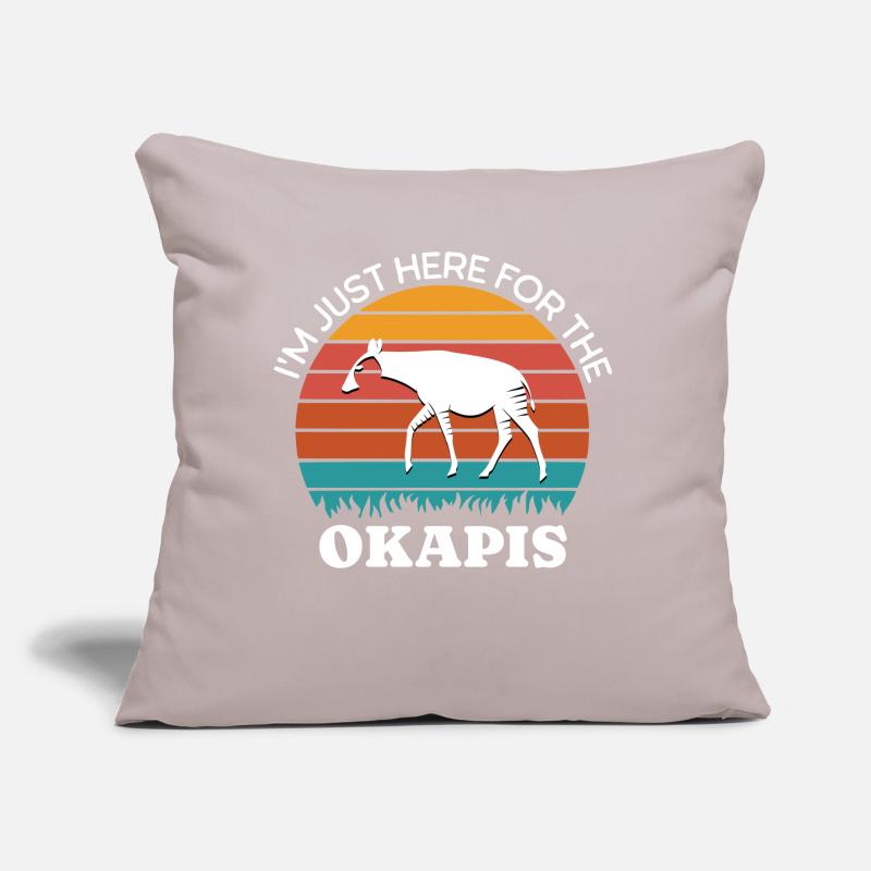 Okapi Forest Giraffe Sayings Sofa pillow with filling 45cm x 45cm