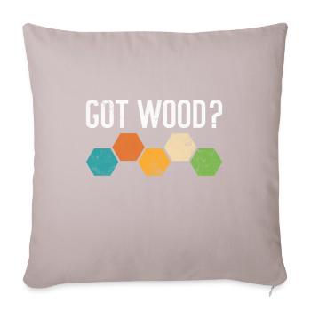 Board game - Sofa pillow with filling 45cm x 45cm - light taupe - Front