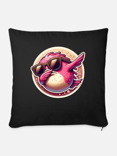 Blobfisch - Sofakissen mit Füllung 45 x 45 cm - Schwarz