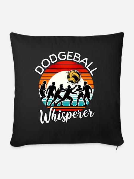 Dodgeball - Sofakissen mit Füllung 45 x 45 cm - Schwarz