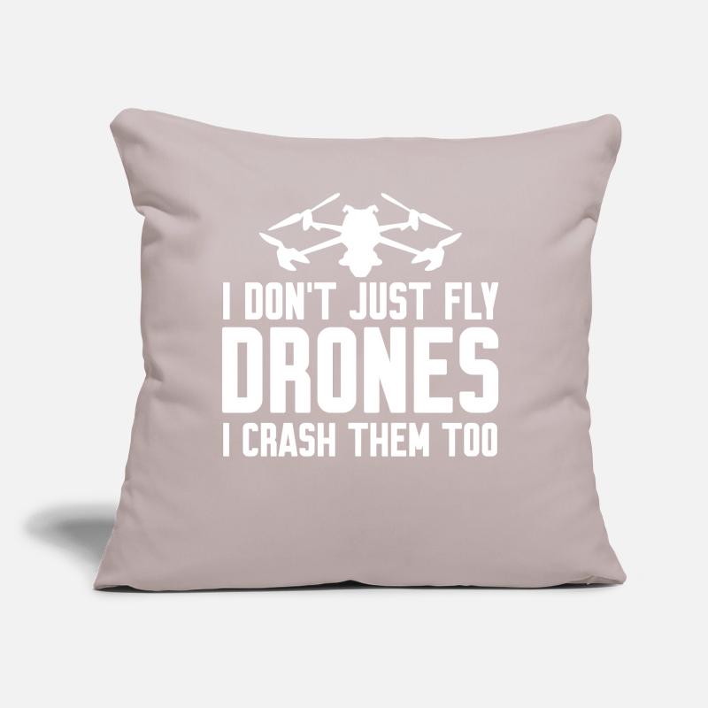 FPV Drone Quadrocopter Pilot Drones Sofakissen mit Füllung 45 x 45 cm
