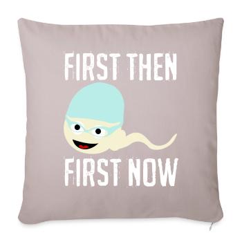 Triathlon Swimmer Swimming Sperm - Sofa pillow with filling 45cm x 45cm - light taupe - Front