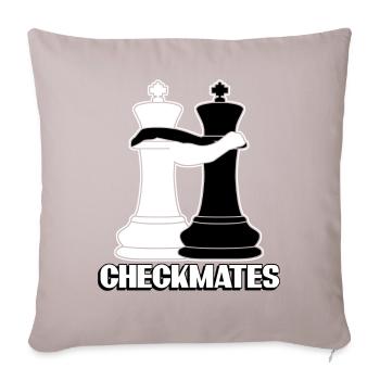 Chess Player Chess Pieces - Sofakissen mit Füllung 45 x 45 cm - helles Taupe - Vorne