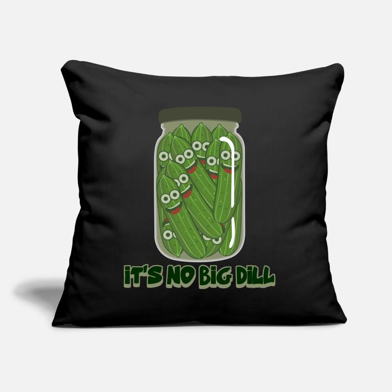 Concombres Cornichons Pot de cornichons au concombre Coussin et housse de 45 x 45 cm