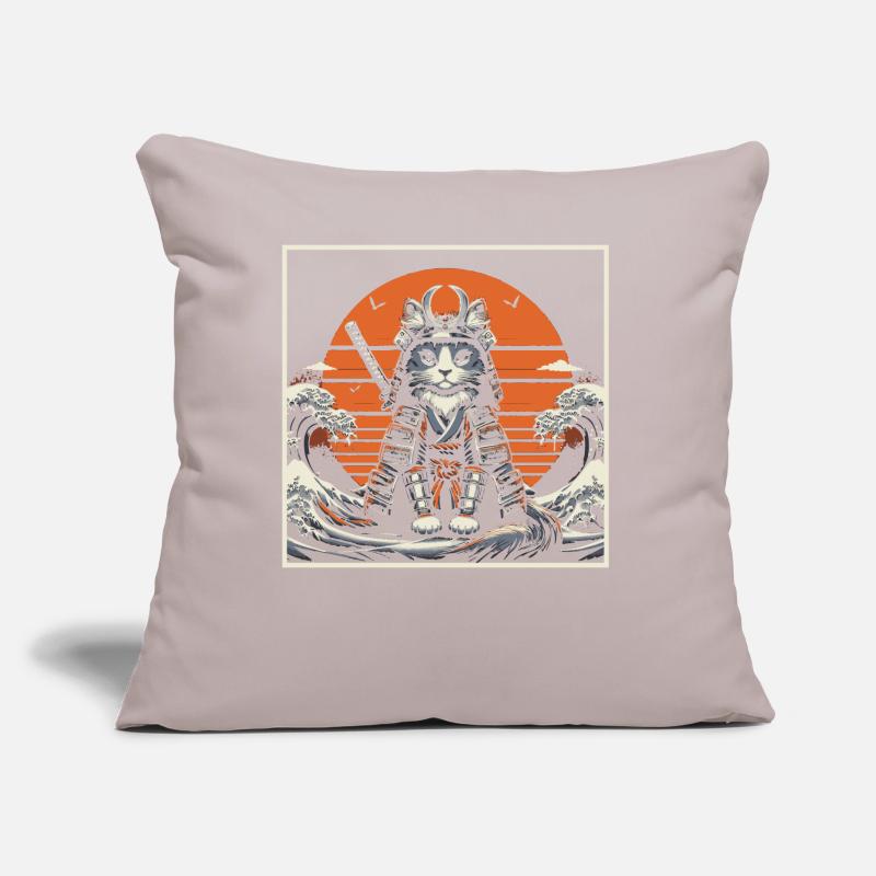 Samouraï Ronin épée guerrier de combat cadeau Coussin et housse de 45 x 45 cm