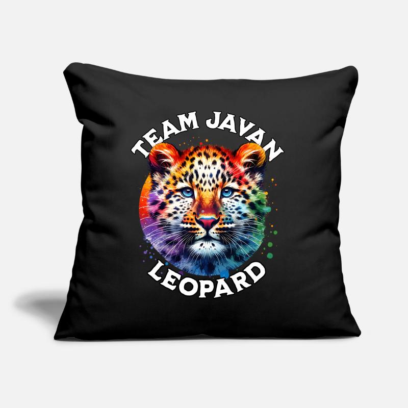 Java Leopard Sprüche Sofakissen mit Füllung 45 x 45 cm