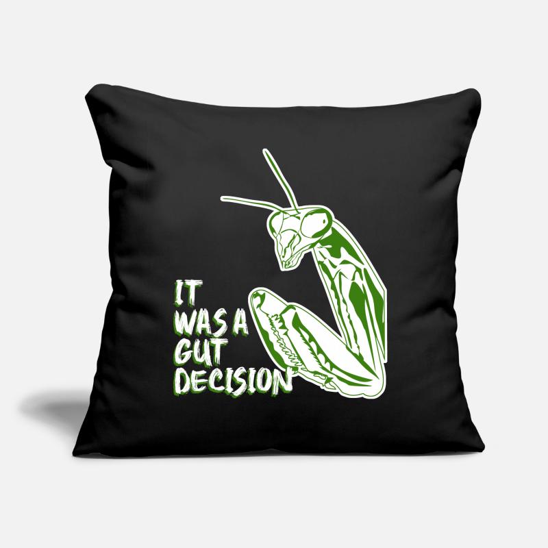 Praying Mantis It was a gut decision. Sofa pillow with filling 45cm x 45cm
