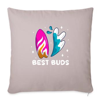 Wakeboard Wakeboarder Wakeboard Cadeau - Coussin et housse de 45 x 45 cm - taupe clair - Devant