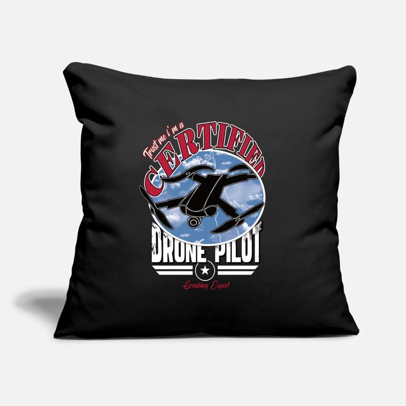Certified Copter Drone Pilot Captain Sofa pillow with filling 45cm x 45cm