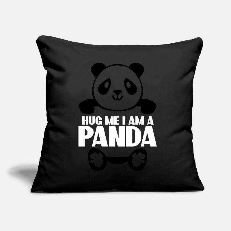 Hug Me Panda géant Panda Ours Coussin et housse de 45 x 45 cm
