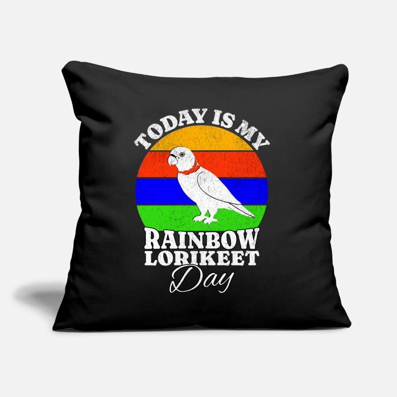 Regenbogenlori Rainbow Lorikeet Sofakissen mit Füllung 45 x 45 cm