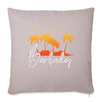 Barbados - Sofa pillow with filling 45cm x 45cm - light taupe - Front