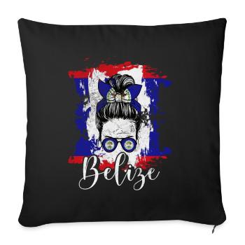 Belize - Sofakissen mit Füllung 45 x 45 cm - Schwarz - Vorne