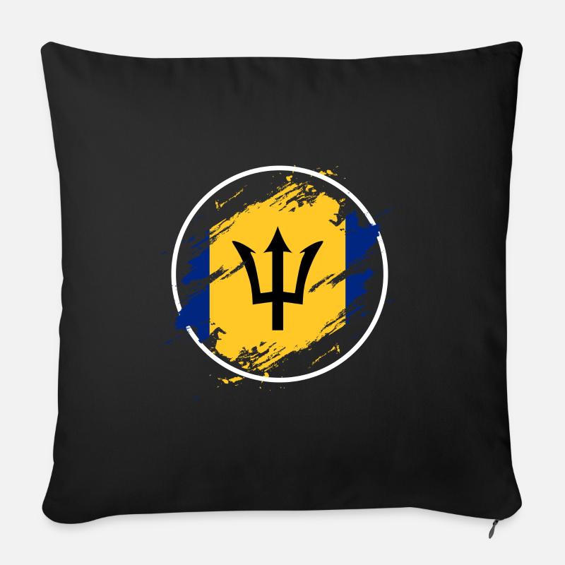 Barbados Karibik Bajan Urlaub Geschenk - Sofakissen mit Füllung 45 x 45 cm - Schwarz