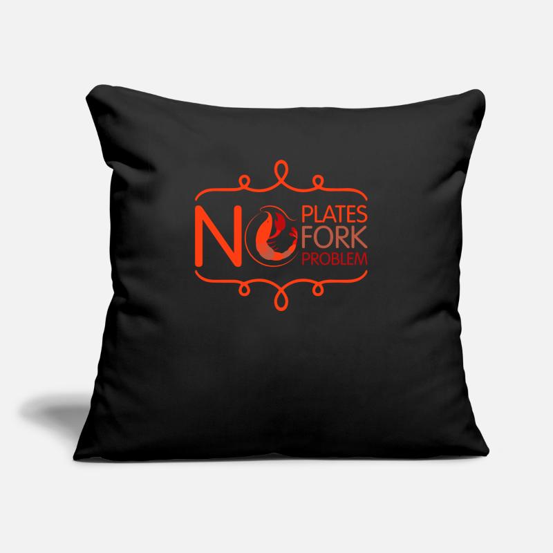 No plate-fork problem Sofa pillow with filling 45cm x 45cm