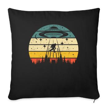 Alien - Sofa pillow with filling 45cm x 45cm - black - Front