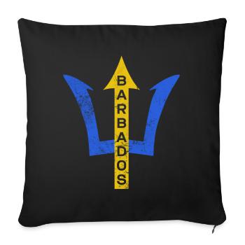 Barbados - Sofa pillow with filling 45cm x 45cm - black - Front