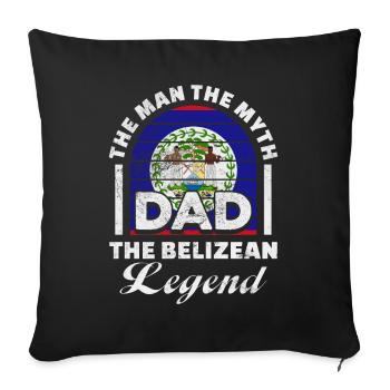 Belize - Sofakissen mit Füllung 45 x 45 cm - Schwarz - Vorne