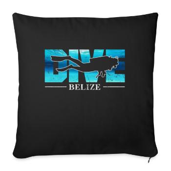 Belize - Sofakissen mit Füllung 45 x 45 cm - Schwarz - Vorne
