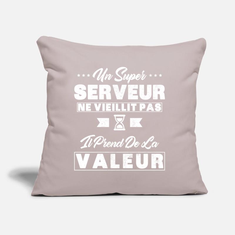 A Super Server does not age as a gift Server Sofa pillow with filling 45cm x 45cm