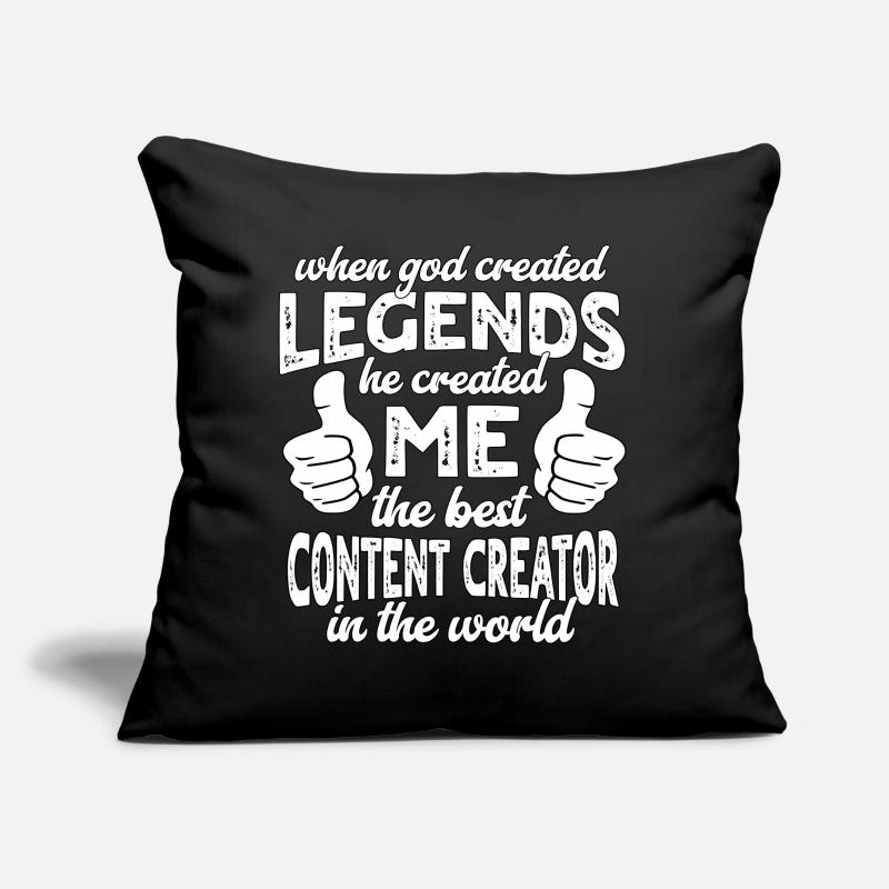 Best Content Creator Legend Sofa pillow with filling 45cm x 45cm