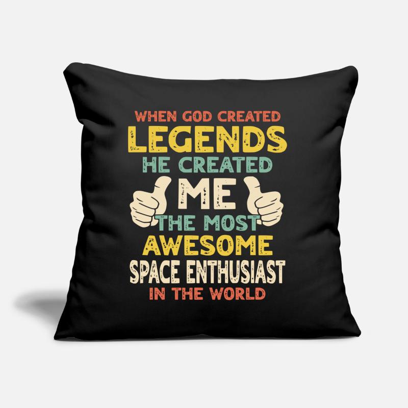 Passionné de l’espace Coussin et housse de 45 x 45 cm