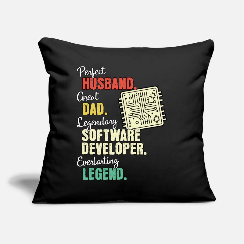 Software Developer Dad Sofa pillow with filling 45cm x 45cm