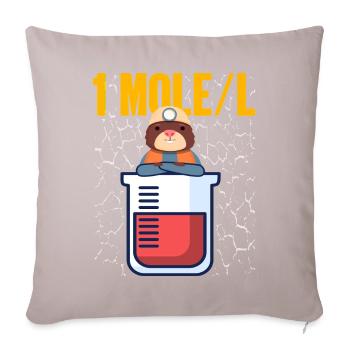 Mole - Sofa pillow with filling 45cm x 45cm - light taupe - Front