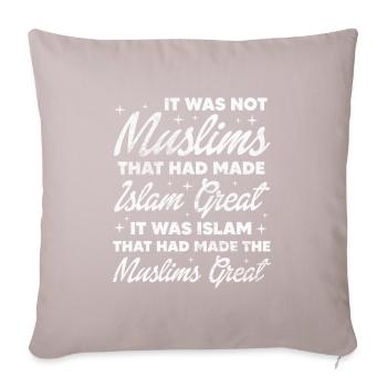 Muslim - Sofa pillow with filling 45cm x 45cm - light taupe - Front