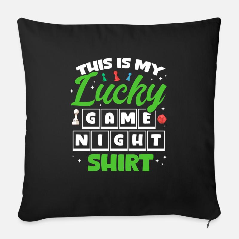 Brettspiel Brettspiele Spieleabend Spiele Geschenk - Sofakissen mit Füllung 45 x 45 cm - Schwarz