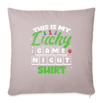 board game - Sofa pillow with filling 45cm x 45cm - light taupe - Front