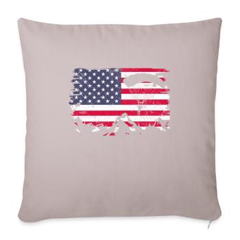 Skydive - Sofa pillow with filling 45cm x 45cm - light taupe - Front