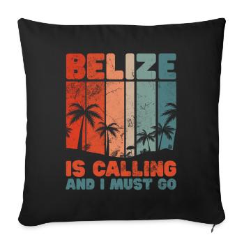 Belize - Sofakissen mit Füllung 45 x 45 cm - Schwarz - Vorne