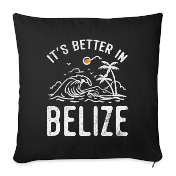Belize - Sofakissen mit Füllung 45 x 45 cm - Schwarz - Vorne
